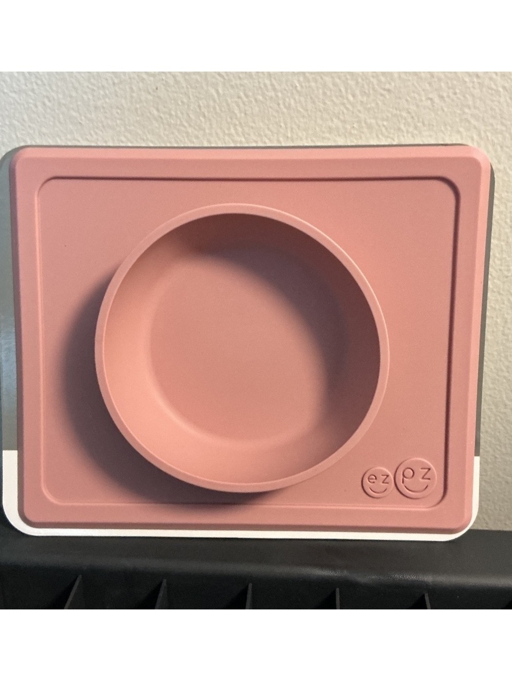ezpz The Mini Bowl Placemat and Bowl in One - Dusty Rose Silicone Suction Plate